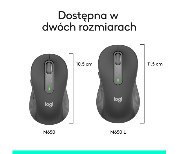 LOGITECH Signature M650 L Wireless Mouse Leworeczna Grafitowa - 713366 - zdjęcie 13